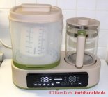 FeeKaa Babyflaschen Sterilisator - Milch mit Joghurt und Deckel im Sterilisator 